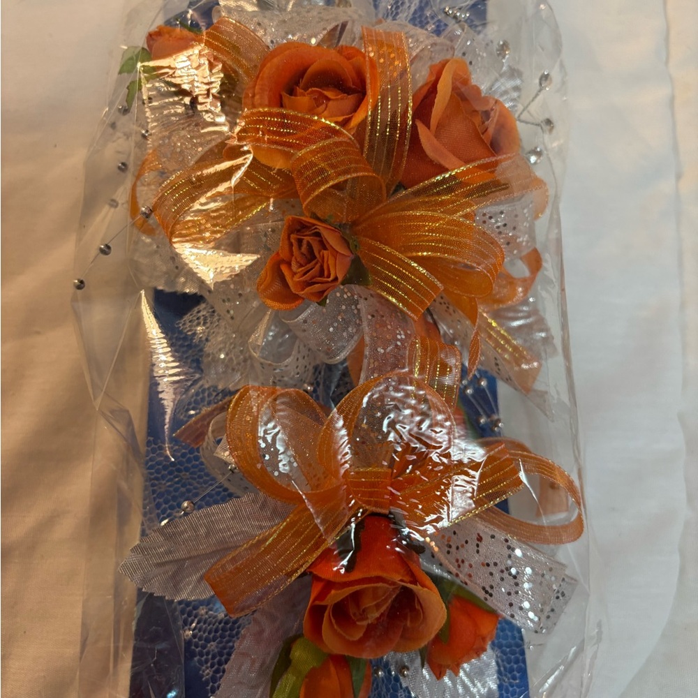 Orange Floral Hair Accessory